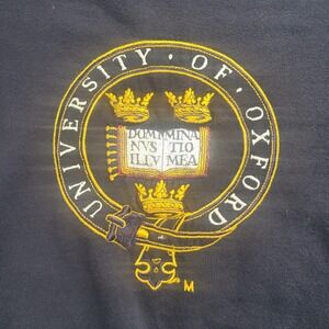 Vintage Oxford University Navy Crewneck Size XL College Embroidered‎ Academia